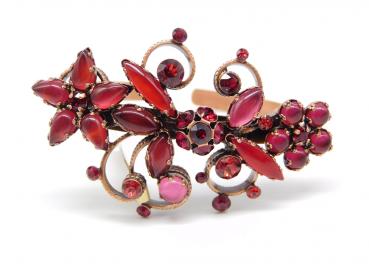 Twisted Flowers Bangle in red (antique copper) Konplott